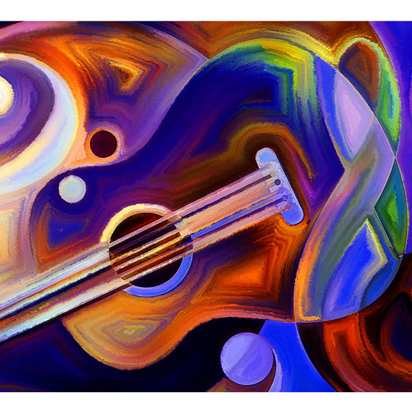 abstrakcyjna gitara