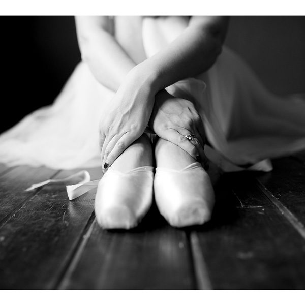 Obraz siedząca baletnica
