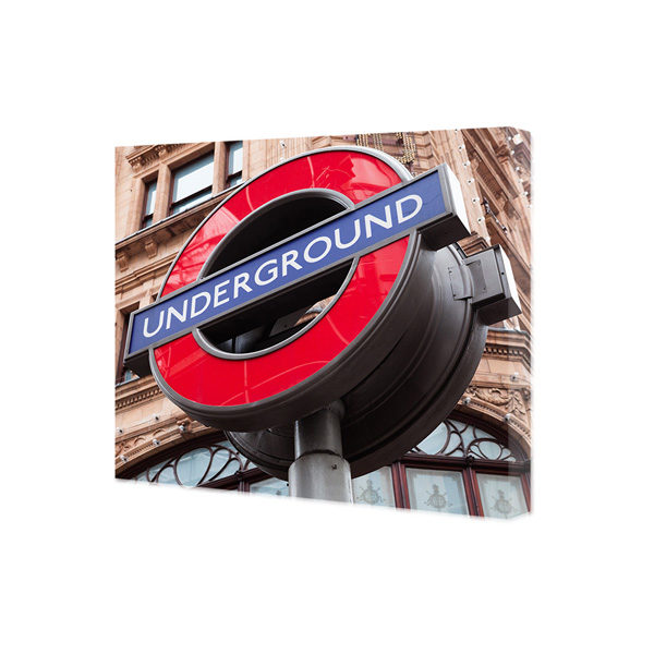 Obraz na płótnie Znak underground Londyn